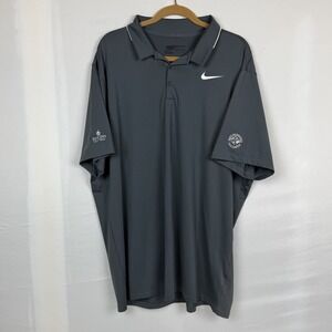 Nike Golf Dri-FIT Polo XXL Gray Pete Dye Golf Trail Purdue Boilermakers